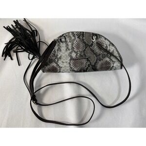 Abbie Emmie Crossbody Snakeskin Bag Convertible Clutch